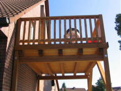Balkonanbau durch Holz Kausche